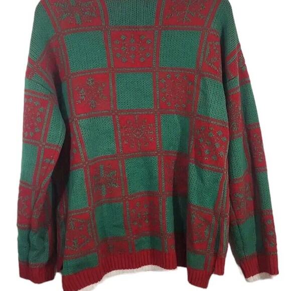 ADORABLE PUG UGLY CHRISTMAS SWEATER WOMEN XL DOG LOVER DUTCH BULLDOG - Picture 2 of 5